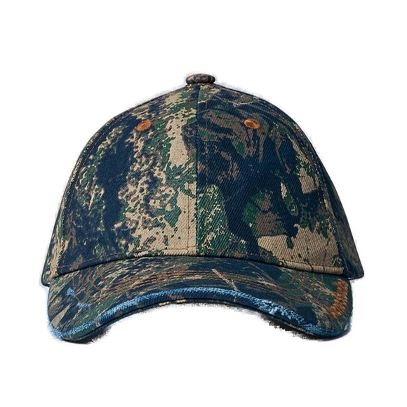 Acne Studios Carliy Mossy Oak Camo Hat in Brown Adjustable Logo - Picture 6 of 13
